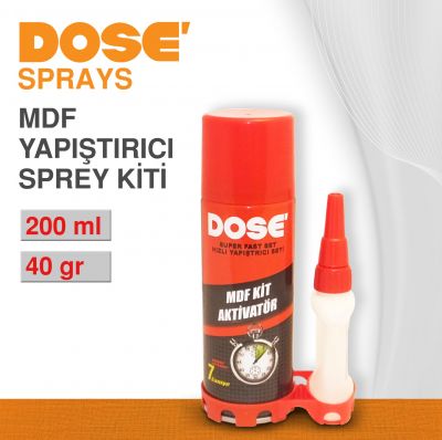 DOSE (200ML+40GR) MDF YAPIŞTIRICI KİT SPREY