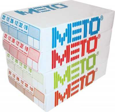 METO ETİKET 12X22 W2 EFLANTUN DÜZ 1PAKET(42RULO)