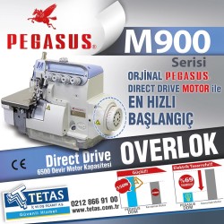 PEGASUS - PEGASUS M952-52H-2X4-D222-Z054 4İPLİK OVERLOK MAKİNESİ D.DRIVE (KOMPLE SET)