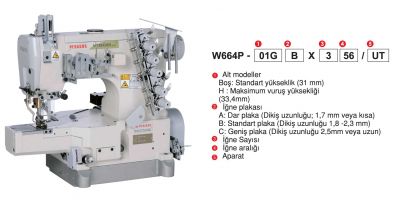 PEGASUS W664P-34ACX356/FT540/RP113A/ İ60 BUR ÇEKT TÜP BEL LAS. TAKMA (İÇİNE KIVIRMA) SOL BIÇAKLI REÇME