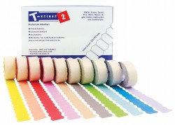 T-ETİKET - T-ETİKET ETİKET 12X22 T2 BEYAZ ÇENTİKLİ 1PAKET(42RULO)