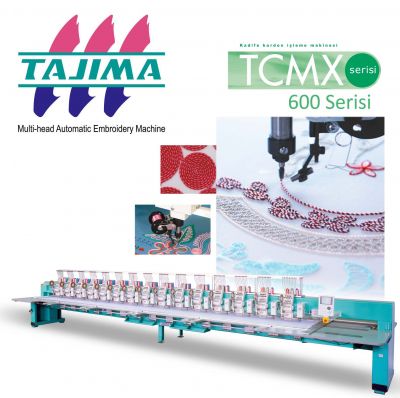 TAJIMA TCMX-60915 (1500X480/230)S (L&R)SEQ3 + MT1 + BEADS SÜZENE NAKIŞ MAKİNASI