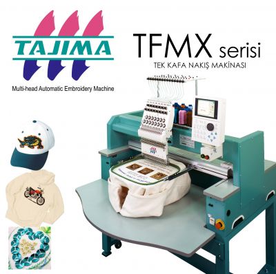 TAJIMA TFMX-C1501 (450X520) TEK KAFA NAKIŞ MAKİNASI