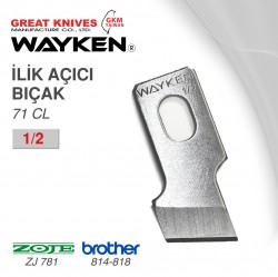 WAYKEN - WAYKEN 71CL 1-2 İLİK AÇICI BIÇAK BROTHER 814-818-ZOJE ZJ781