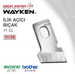 WAYKEN - WAYKEN 71CL 11-16 İLİK AÇICI BIÇAK BROTHER 814-818-ZOJE ZJ781