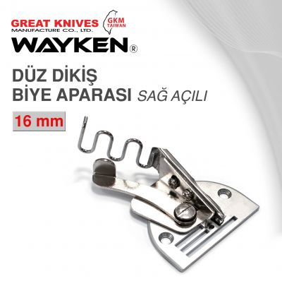 WAYKEN A10 16MM DİZ DİKİŞ BİYE APARASI SAĞ AÇILI