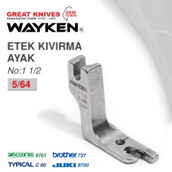 WAYKEN - WAYKEN NO:11/2 ETEK KIVIRMA AYAK 5/64 BROTHER 737 / JUKI 8700 TYPICAL C60 / ZOJE 9701