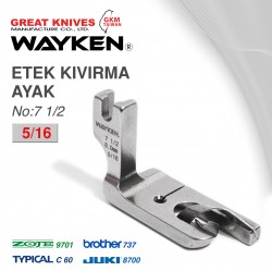 WAYKEN - WAYKEN NO:71/2 ETEK KIVIRMA AYAK 5/16 BROTHER 737 / JUKI 8700 TYPICAL C60 / ZOJE 9701