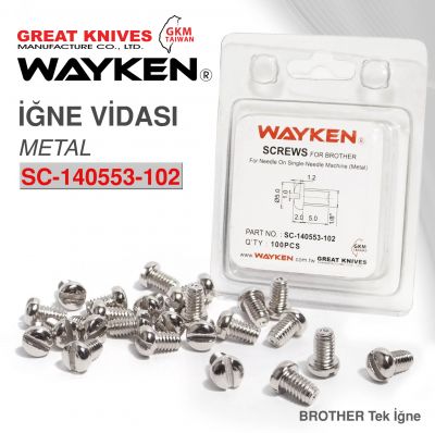 WAYKEN SC-140553-102 (METAL) İĞNE VİDASI (BROTHER TEK İĞNE)